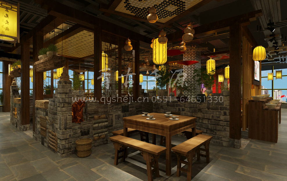合肥中式餐廳裝修設計的要點